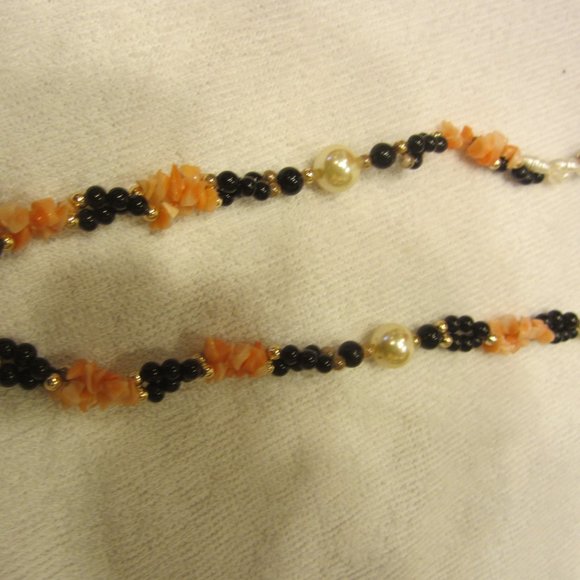 RARE VTG FRESH WATER PEARLS & BEADED NECKLACE, STUNNING COLORS - Picture 5 of 7